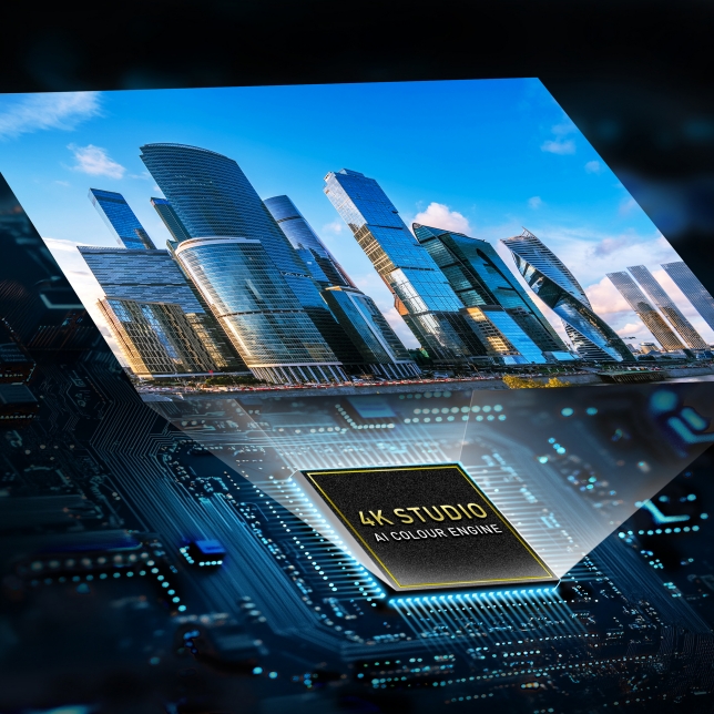 令人驚嘆的 4K 色彩與動態清晰度，以及 AI 驅動的影像最佳化。