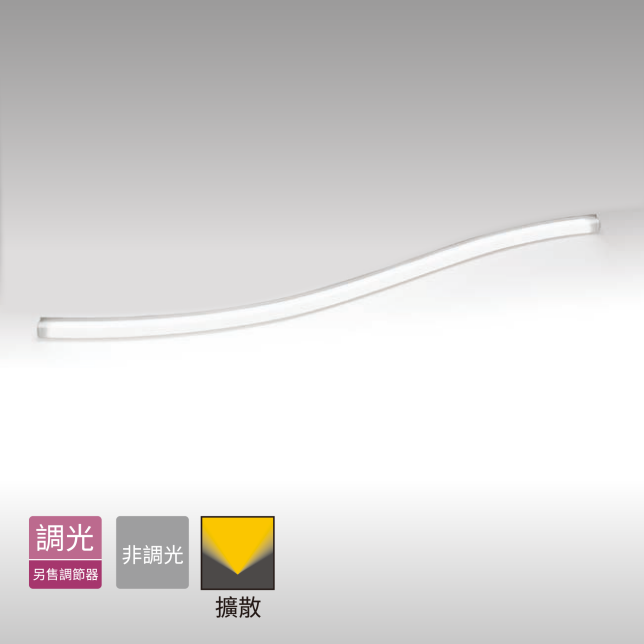 建築物周圍照明商品圖 : LEDs曲線形