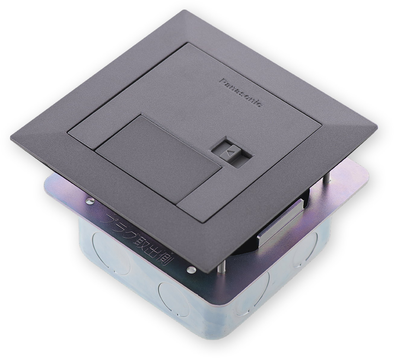 地板插座安裝框架商品圖 : 銀灰色薄型地板插座安裝框架 DUFN3000-1