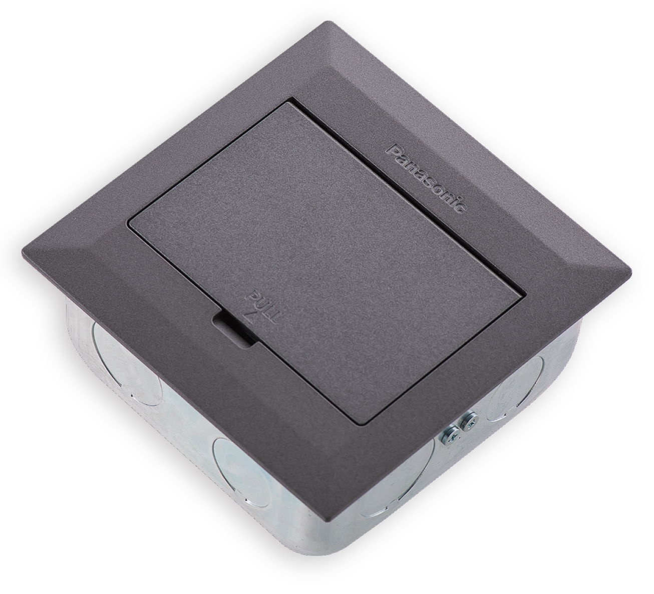 地板插座安裝框架商品圖 : 銀灰色薄型地板插座安裝框架 DUFN4000-1