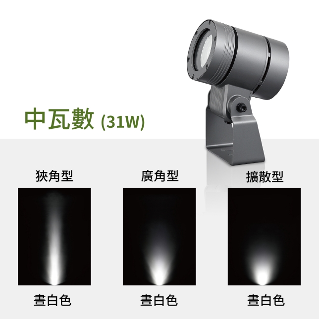 LED燈光能鮮豔地演繹出花、草、紅葉等植栽豐富的顏色
