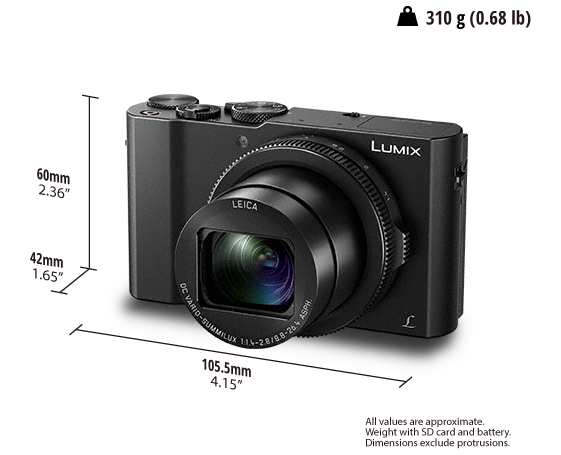 Panasonic Lumix DC-TZ200 Camera in Black