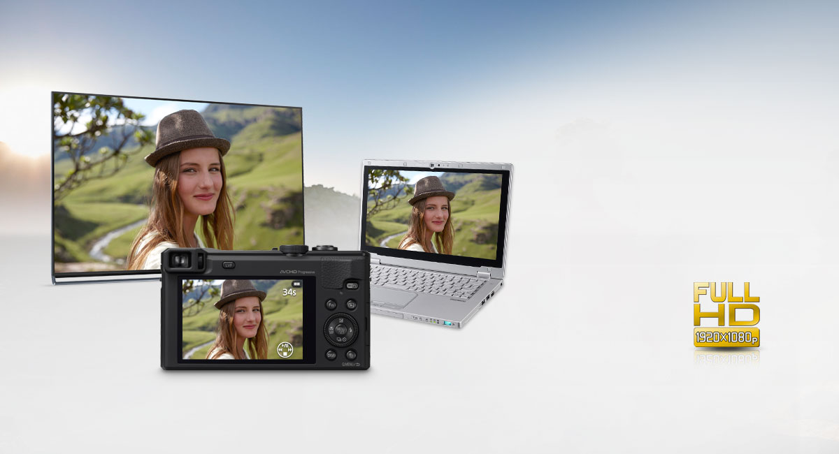 1920x 1080p Full-HD Video Recording in AVCHD and MP4 Format