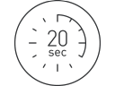 20sec heat up
