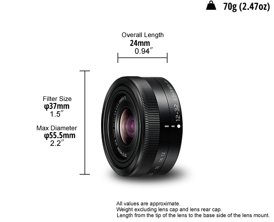 24-64mm Standard Zoom Lens | H-FS12032E| Panasonic UK & Ireland