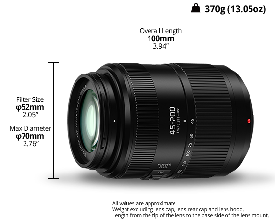 LUMIX 45 - 200mm Camera Lens H-FSA45200 | Panasonic UK & Ireland