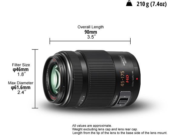 Telephoto Powerzoom Lens H-Ps45175E