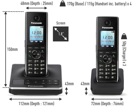 KX-TG8564EB DECT Cordless Telephone