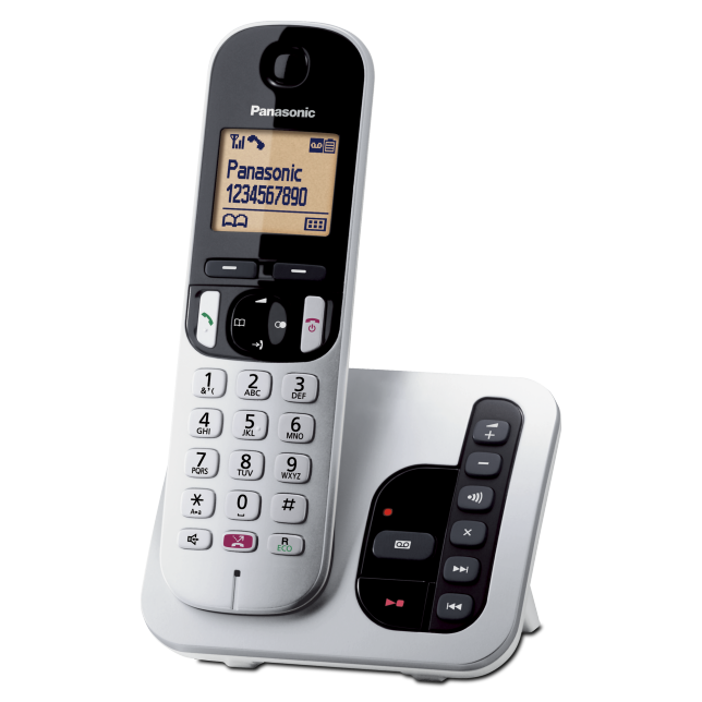 Photo of Digital Cordless Phone with Answering Machine KX-TGC260 : S [Silver]