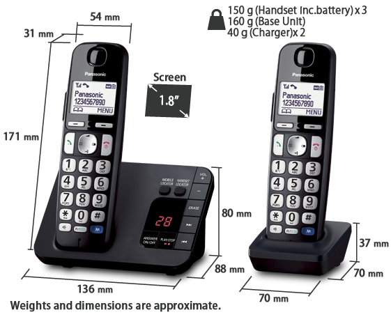 Telephone KX-TGE723EB