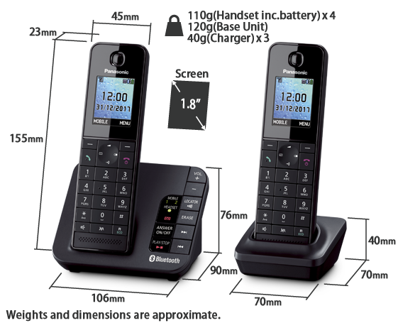 Telephone KX-TGH264EB