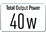 Total Output Power 40W