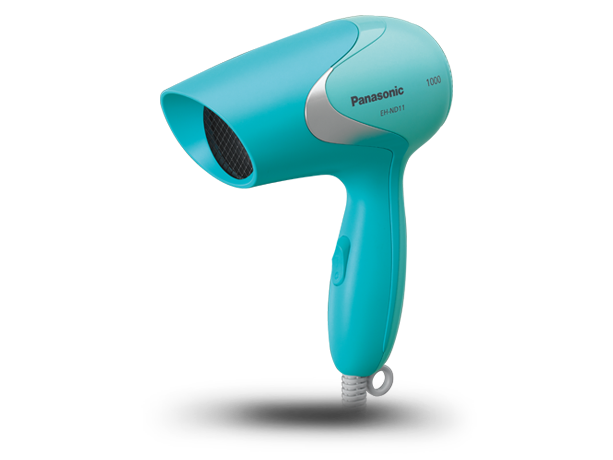 Speedy drying and easy styling with Panasonic 1000W Compact Hair Dryer