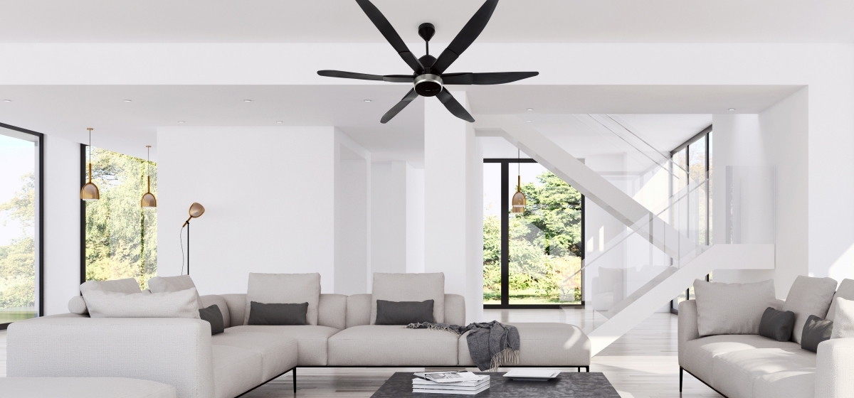 Big size 6-Blade Ceiling Fan F-70ZBP with elegant design and powerful airflow suitable for big space