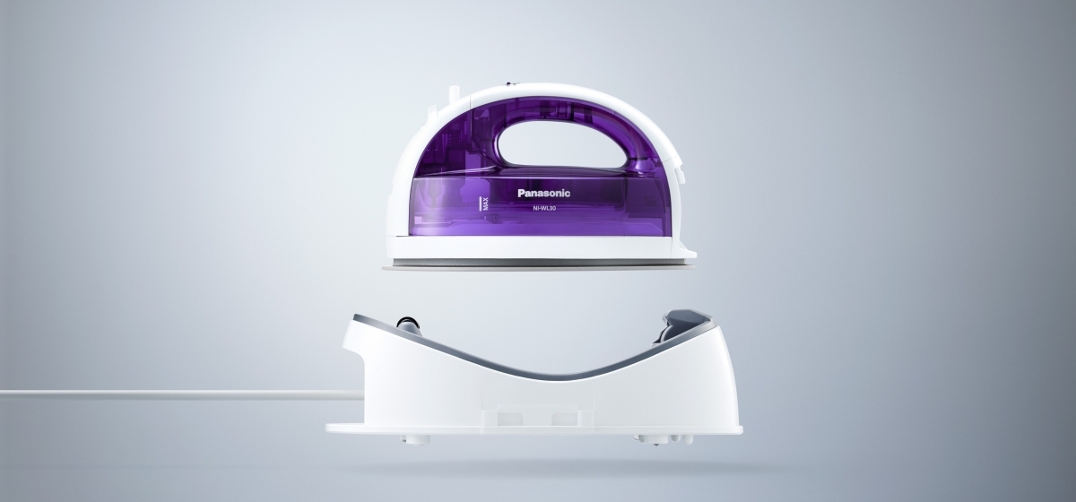 A Panasonic cordless iron makes your clothes ironing smooth, effortless and fun