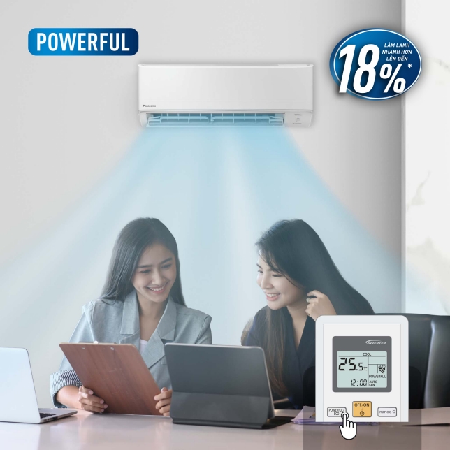 Làm mát mạnh mẽ tức thì chỉ với một nút bấm