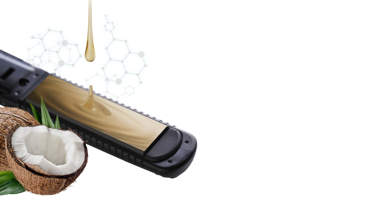 Bản là trượt dễ dàng nhờ lớp phủ keratin & dầu dừa