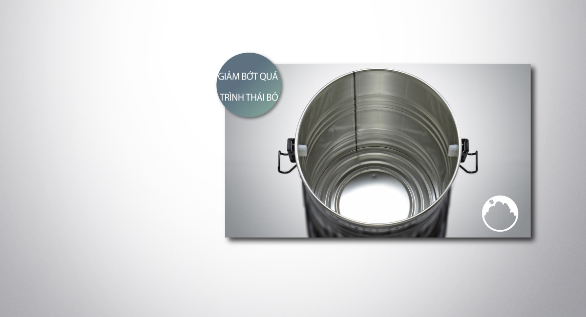 Dung tích chứa bụi lớn