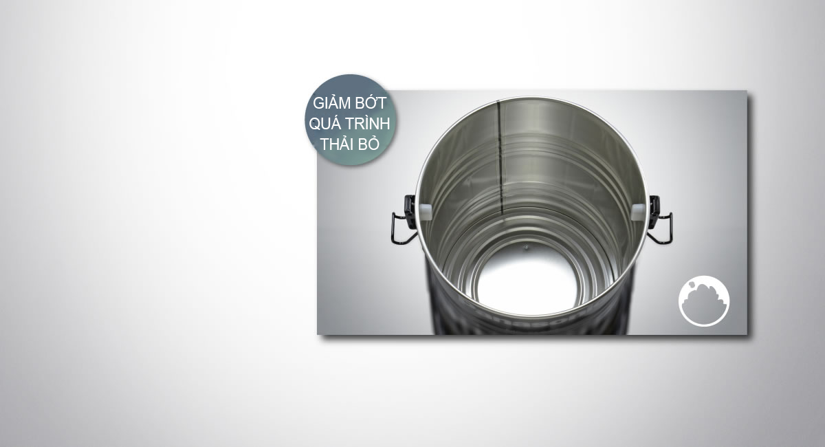 Dung tích chứa bụi lớn