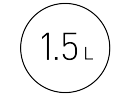 Ngăn chứa nguyên liệu 1,5 L