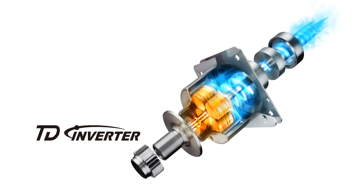 Công nghệ TD Inverter tạo Xoáy nước siêu mạnh