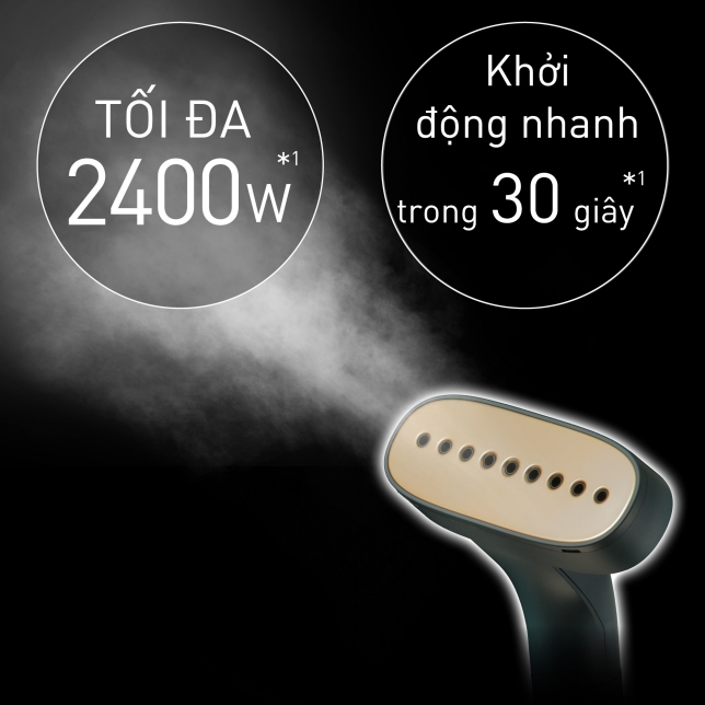 Công suất mạnh mẽ 2400 W*¹/30 giây*¹. Khởi động nhanh