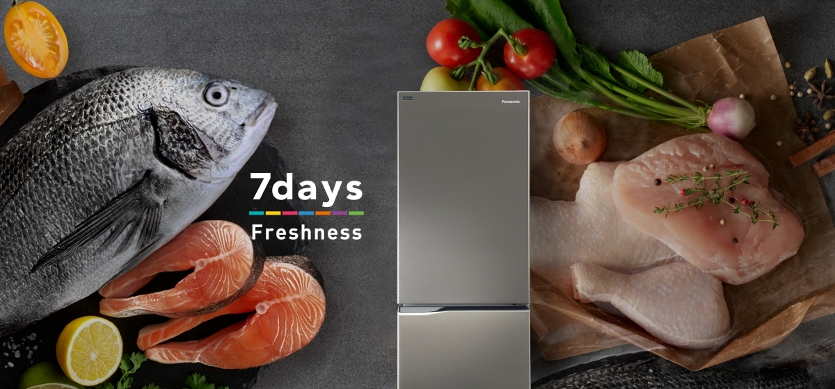 Tủ lạnh 2 cánh Panasonic ngăn đá dưới với công nghệ Prime Fresh+ giúp giữ trọn dinh dưỡng cho thực phẩm