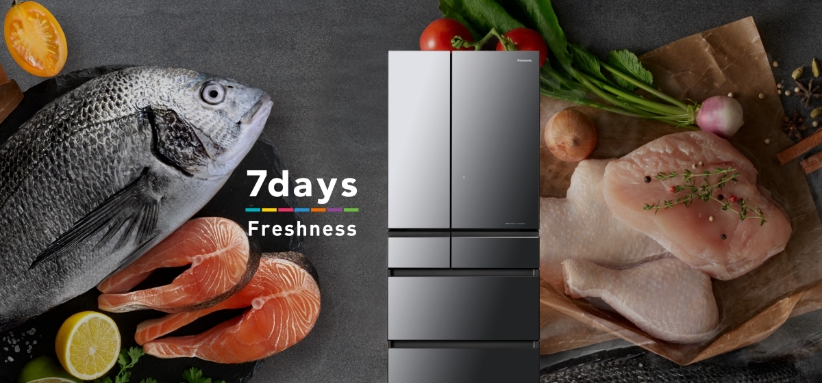 Tủ lạnh Panasonic nhập khẩu Nhật Bản với ngăn đông mềm giúp thịt cá tươi ngon lên đến 7 ngày