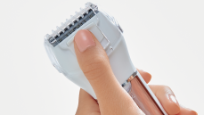 Cutting hair that is too long to 2 to 3 mm in length Cutting hair that is too long to 2 to 3 mm in length