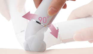 90° Pivoting Head Fits Every Curve 90° Pivoting Head Fits Every Curve