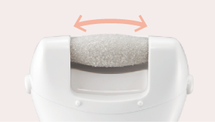 Precision care with the curved roller head Precision care with the curved roller head