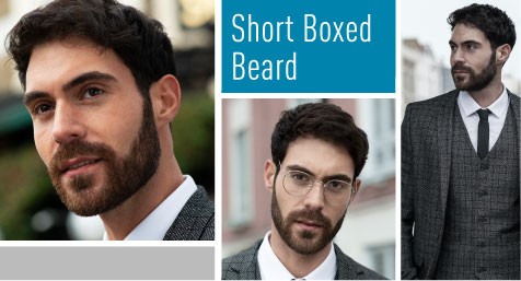 Kort och kantigt skägg