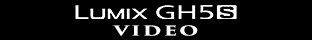 LUMIX GH5S VIDEO