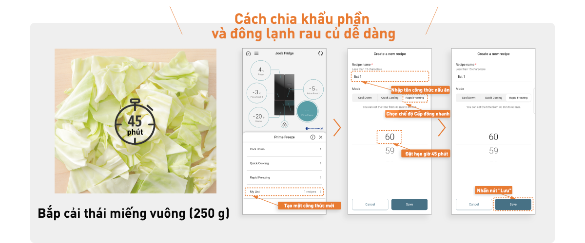 Cài đặt mục Công thức được đề xuất Cài đặt mục Công thức được đề xuất