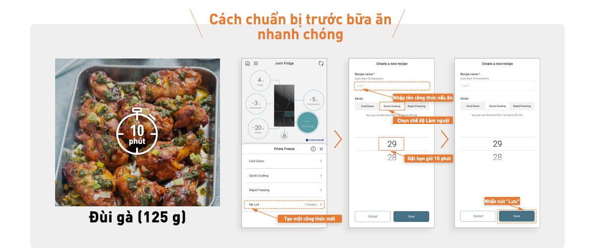 Cài đặt mục Công thức được đề xuất Cài đặt mục Công thức được đề xuất