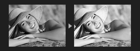 Schwarzweiß im Fotostil