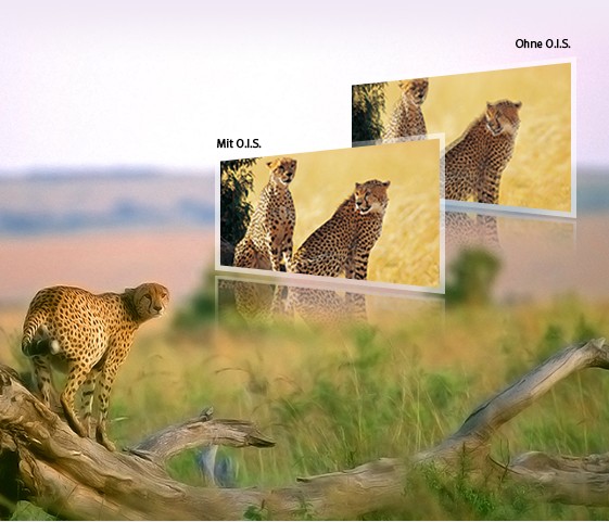 Hybrid O.I.S. Bildstabilisator auf 5 Achsen