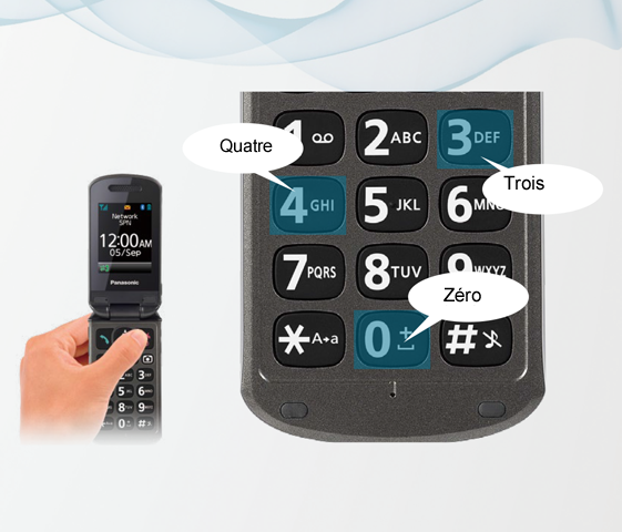 Grandes touches et numérotation sonore