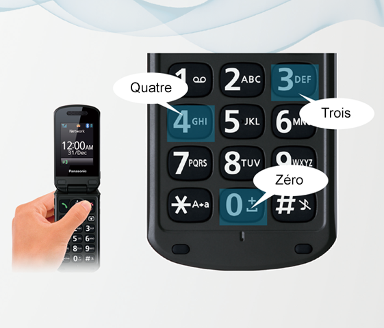 Grandes touches et numérotation sonore