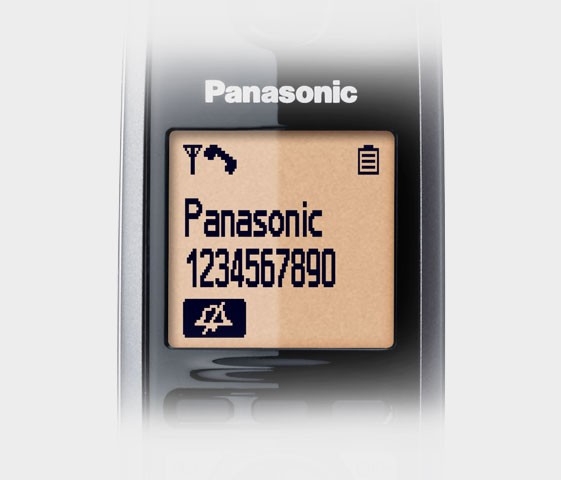 1.8-inch Amber Backlit LCD on Handset
