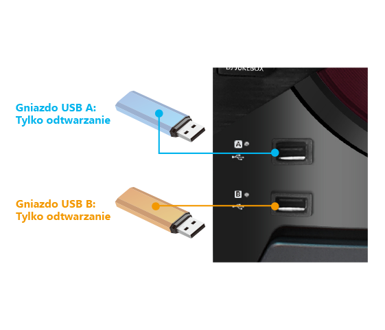 Dubults USB (tikai atskaņošana)