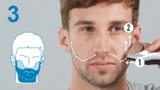 STEP 3: Shave cheeks