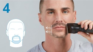 STEP 4: Detailing goatee sides