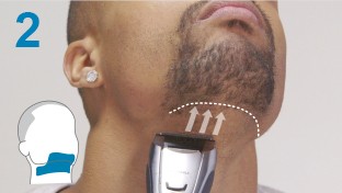 STEP 2: Make a rough goatee shape