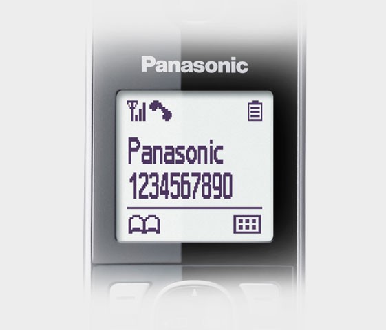 1.8-inch White Backlit LCD on Handset
