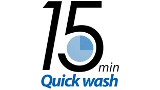 الغسيل السريع لمدة 15 دقيقة