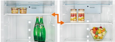 Height adjustable shelves