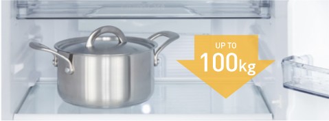 100kg tempered glass shelves