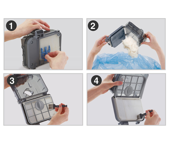 Easy to Empty Dust Compartment