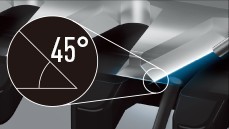 Acute 45° trimmer blade